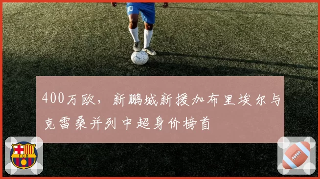 400万欧，新鹏城新援加布里埃尔与克雷桑并列中超身价榜首