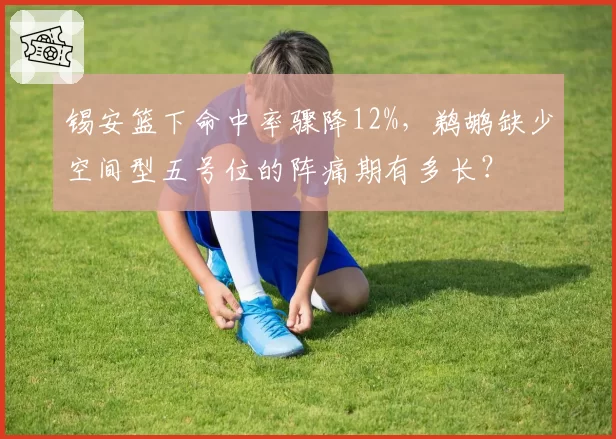 锡安篮下命中率骤降12%,鹈鹕缺少空间型五号位的阵痛期有多长?